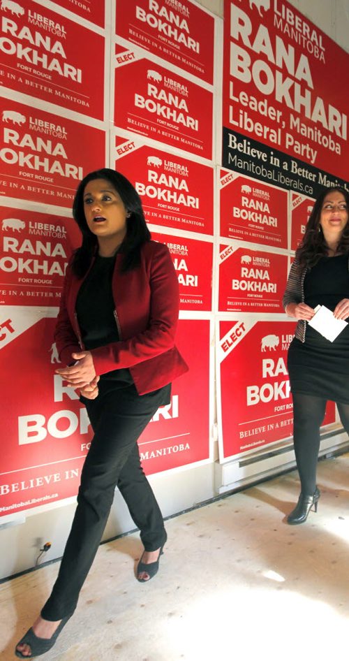 BORIS MINKEVICH / WINNIPEG FREE PRESS ***Media Event*** Manitoba Liberals make policy announcement. Rana Bokhari  at 117 Osborne  Bokhari's Campaign Office. April 11, 2016