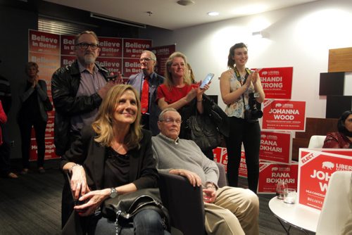 BORIS MINKEVICH / WINNIPEG FREE PRESS Liberal headquarters at the Alt Hotel on Donald. Pre Rana time. Some candidates there. April 19, 2016