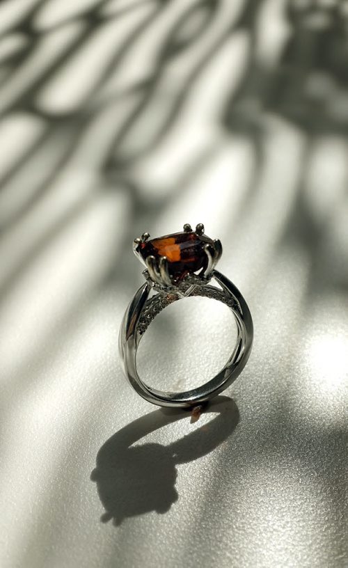 PHIL HOSSACK / WINNIPEG FREE PRESS BIJOU -An Amber colored jeweled ring at Bilou's new Osborne street outlet. See Connie's story. April 21, 2016