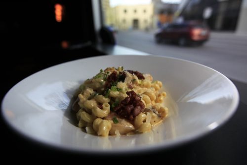 PHIL HOSSACK / WINNIPEG FREE PRESS Monkfish Mac and Cheese @ Downtown Urban Kitchen and Oyster Bar. See Bart Kives Review. April 25, 2016