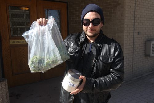 JOE BRYKSA / WINNIPEG FREE PRESS  Constantine Gamvrelis delivers sprouts to Winnipeg Squash and Racquet Club  .(See 49.8 story)