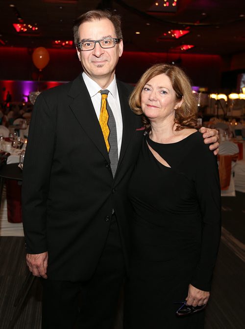 JASON HALSTEAD / WINNIPEG FREE PRESS  L-R: Gwen Hoebig and David Moroz at the Winnipeg Symphony Orchestra's 'With a little help from our friends' gala benefit on April 7, 2016, at the RBC Convention Centre Winnipeg. (See Social Page)