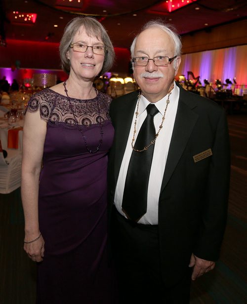JASON HALSTEAD / WINNIPEG FREE PRESS  L-R: Tim Burt and Barbara Burt at the Winnipeg Symphony Orchestra's 'With a little help from our friends' gala benefit on April 7, 2016, at the RBC Convention Centre Winnipeg. (See Social Page)