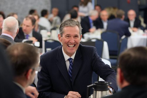 WAYNE GLOWACKI / WINNIPEG FREE PRESS  Premier-designate Brian Pallister at the Canadian Manufacturers & Exporters Manitoba Annual General Meeting and launch of Industrie2030 held at the Norwood Hotel Wednesday morning. Larry Kusch story  April 27 2016