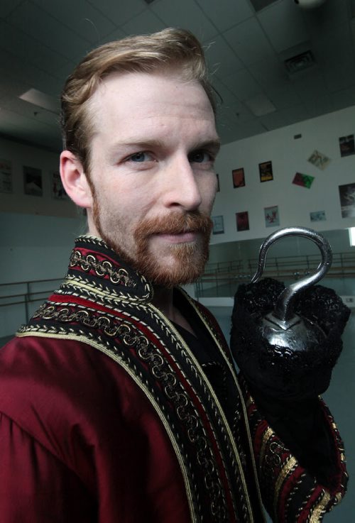 PHIL HOSSACK / WINNIPEG FREE PRESS Josh Reynolds -Captain Hook in the RWB's new Peter Pan production). Holly Harris story.  April 27, 2016