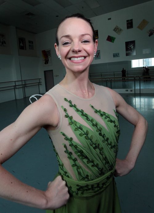 PHIL HOSSACK / WINNIPEG FREE PRESS Jo-Ann Sundermeier - Tinkerbell  in the RWB's new Peter Pan production. Holly Harris story.  April 27, 2016