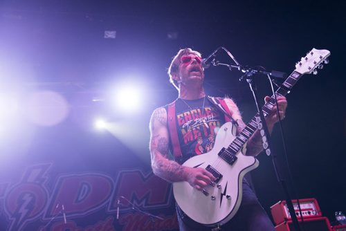 DAVID LIPNOWSKI / WINNIPEG FREE PRESS  Eagles Of Death Metal led by frontman Jesse Hughes performs with the band at the Burton Cummings Theatre Sunday May 1, 2016.