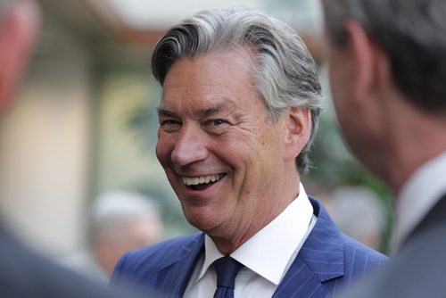 RUTH BONNEVILLE / WINNIPEG FREE PRESS Gary Doer nominated to sit on boards of Great-West Life, Investors Group, is all smiles while chatting after GWL's annual AGM meeting Thursday. May 05, , 2016