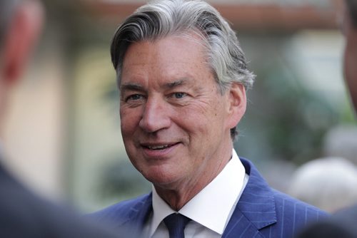 RUTH BONNEVILLE / WINNIPEG FREE PRESS Gary Doer nominated to sit on boards of Great-West Life, Investors Group, is all smiles while chatting after GWL's annual AGM meeting Thursday. May 05, , 2016