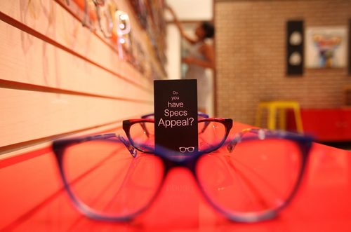 RUTH BONNEVILLE / WINNIPEG FREE PRESS   Intersection: Photo's of Meron Gebrit, owner of newly opened store  called Specs Appeal optical shop in Cityplace.   See Dave Sanderson story.   May 04, , 2016