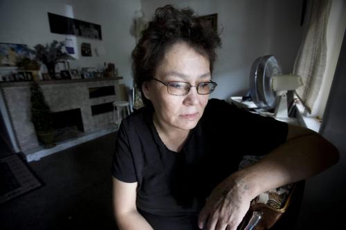FILE -- WINNIPEG, MB: SEPTEMBER 12, 2007 -- Beverley Beardy, the grandmother of murdered Gage Guimond, sits in her living room in her northend home Wednesday September 12/07. Two-year-old Gage Guimond died in the care of his great-aunt in July 2007.  The great-aunt was charged with manslaughter in late July.  John Woods / Winnipeg Free Press