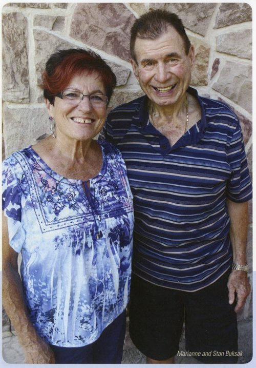 Photo of Stan and Marianne Buksak, longtime market gardeners in East St. Paul.  Scanned photo from East St. Paul Centennial book 1916 - 2016  See Bill Redekop story.