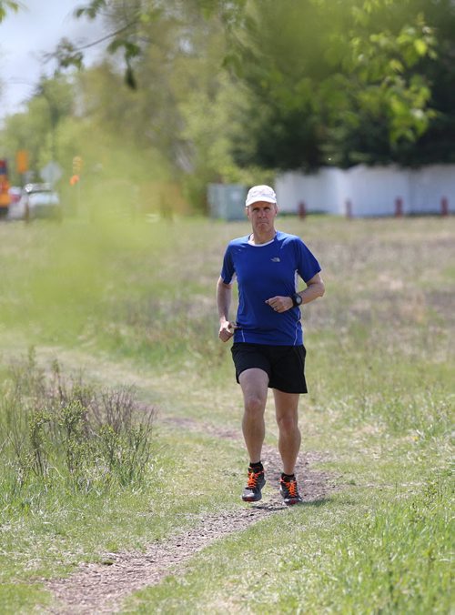 JOE BRYKSA / WINNIPEG FREE PRESS Dwayne Sandall. He's the race director for the Spruce Woods Ultra and an avid ultra marathon runner himself. Since 2008, he has run every single day - over 3,000 days by my count now.(see Scott Billeck Training Basket story)