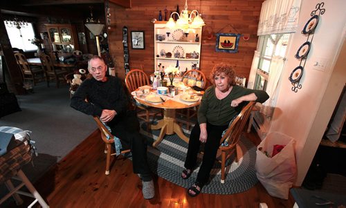 PHIL HOSSACK / WINNIPEG FREE PRESS -  Tom and Arlene Dorsette are back at home after wildfire forced them to evacuate their Caddy Lake house. See Alex Paul story.  May 16, 2016