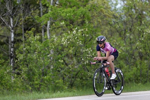 WAYNE GLOWACKI / WINNIPEG FREE PRESS     49.8 Training Basket. Nicole Walker trains for the Ironman Triathlon twice a day. She is cycling  in Birds Hill Provincial Park. Scott Billeck story   May 25   2016