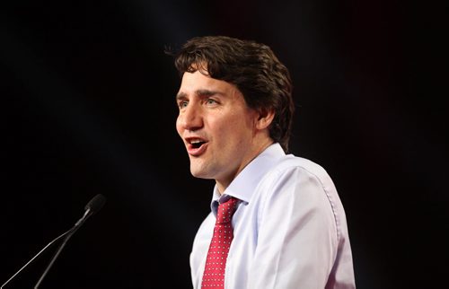 RUTH BONNEVILLE / WINNIPEG FREE PRESS  The Right Honorable Justin Trudeau gives the Keynote Address at Liberal Convention at The RBC Convention Centre in Winnipeg Saturday.    May 28, , 2016