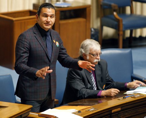 BORIS MINKEVICH / WINNIPEG FREE PRESS Manitoba Legislature - NDP Wab Kinew. May 30, 2016.