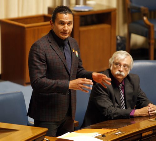 BORIS MINKEVICH / WINNIPEG FREE PRESS Manitoba Legislature - NDP Wab Kinew. May 30, 2016.