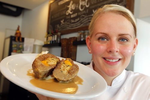 BORIS MINKEVICH / WINNIPEG FREE PRESS Marion Street Eatery owner/chef Melissa Hryb makes a mean meatloaf. May 30, 2016.