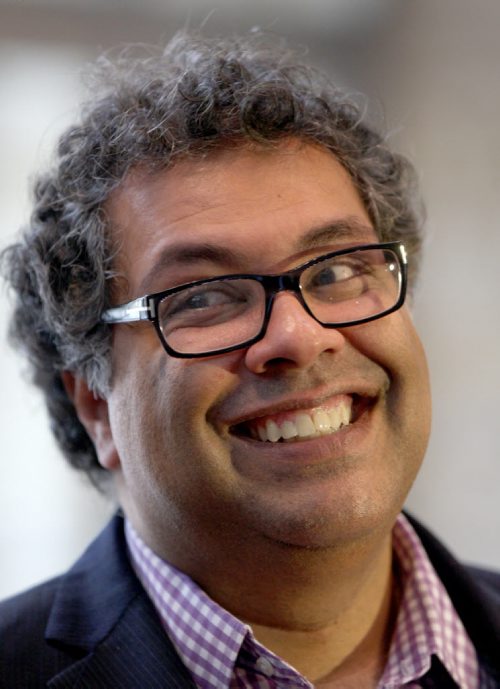 JOE BRYKSA / WINNIPEG FREE PRESS  Calgary Mayor Naheed Nenshi in the Canadian Museum for Human Rights.-June 01 , 2016.(See Aldo Santin  story)