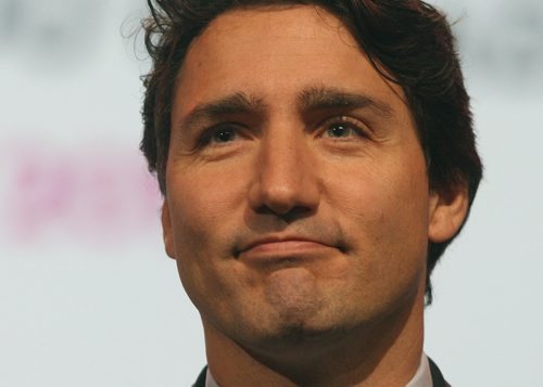 JOE BRYKSA / WINNIPEG FREE PRESS  Prime Minister Justin Trudeau speaks at the  Federation of Canadian Municipalities Big City Mayors Conference at the RBC Convention Centre in Winnipeg Friday morning .-June 03 , 2016.(See Aldo Santin  story)