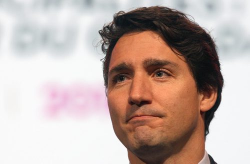 JOE BRYKSA / WINNIPEG FREE PRESS  Prime Minister Justin Trudeau speaks at the  Federation of Canadian Municipalities Big City Mayors Conference at the RBC Convention Centre in Winnipeg Friday morning .-June 03 , 2016.(See Aldo Santin  story)