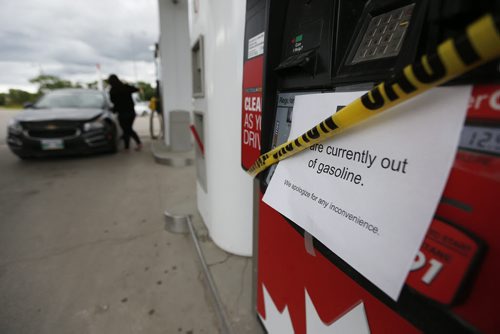 JOHN WOODS / WINNIPEG FREE PRESS The Petro Canada station on Keewatin has run of of gas Sunday, June 5, 2016.