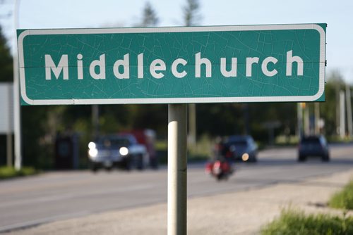 JOHN WOODS / WINNIPEG FREE PRESS Middlechurch sign in the RM of West St Paul Monday, June 6, 2016.