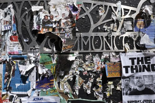 ZACHARY PRONG / WINNIPEG FREE PRESS  A community poster board on Westminster Ave. Tuesday, June 7, 2016.