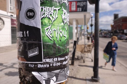 ZACHARY PRONG / WINNIPEG FREE PRESS  Posters on Osborne St. on Tuesday, June 7, 2016.