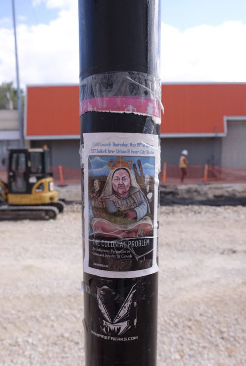 ZACHARY PRONG / WINNIPEG FREE PRESS  Posters on Selkirk Ave. on June 7, 2016.