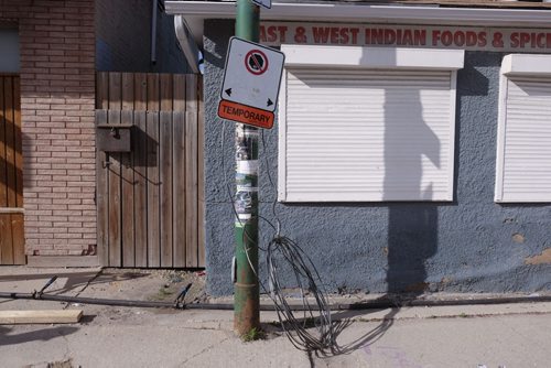 ZACHARY PRONG / WINNIPEG FREE PRESS  Posters on Selkirk Ave. on June 7, 2016.