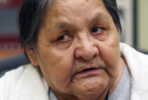 JOE BRYKSA / WINNIPEG FREE PRESS  Closing ceremony for the Winnipeg Hearing Centre where confidential hearing where done for survivors of Indian Residential Schools- 391 York St, 2nd Floor- Dianne Star a survivor from the Cecilia Jeffrey Indian Residential School was at ceremony today - June 07 , 2016.(See Alex Paul  story)
