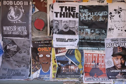 ZACHARY PRONG / WINNIPEG FREE PRESS  A community poster board on Arthur St on June 7, 2016.