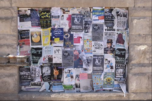 ZACHARY PRONG / WINNIPEG FREE PRESS  A community poster board on Arthur St on June 7, 2016.