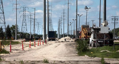 PHIL HOSSACK / WINNIPEG FREE PRESS -  Manitoba Hydro's Corridor between Chevrier looking north to Clarence.  See Aldo Santin story.  June 7, 2016