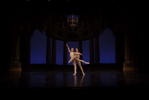 ZACHARY PRONG / WINNIPEG FREE PRESS  Royal Winnipeg Ballet School (RWB) Professional Division Dancers Monika Haczkiewicz and Brandon Lockhart perform at the Royal Manitoba Theatre Centre on Wednesday, June 8, 2016 in preparation for Spotlight which runs from Thursday, June 9 to Saturday June 11, 2016. The show will include traditional works and two premieres; Romani Song choreographed by Oleksandra Kondratyeva and a reimagining of Hans Christian Anderson's story Little Match Stick girl by Phillipe-Alexandre Jacques.