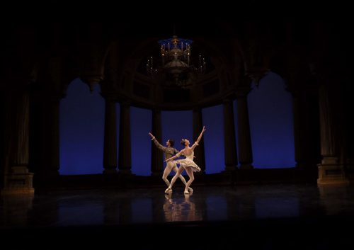 ZACHARY PRONG / WINNIPEG FREE PRESS  Royal Winnipeg Ballet School (RWB) Professional Division Dancers Monika Haczkiewicz and Brandon Lockhart perform at the Royal Manitoba Theatre Centre on Wednesday, June 8, 2016 in preparation for Spotlight which runs from Thursday, June 9 to Saturday June 11, 2016. The show will include traditional works and two premieres; Romani Song choreographed by Oleksandra Kondratyeva and a reimagining of Hans Christian Anderson's story Little Match Stick girl by Phillipe-Alexandre Jacques.