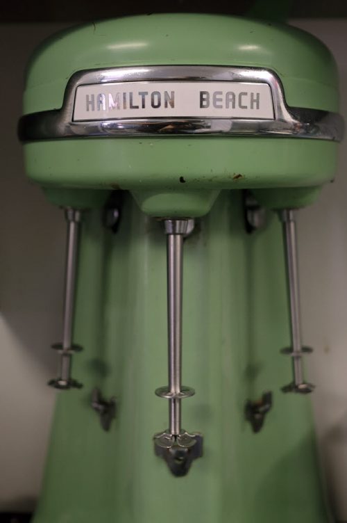 ZACHARY PRONG / WINNIPEG FREE PRESS  A vintage milkshake mixer at Cafe 1958. June 9, 2016.