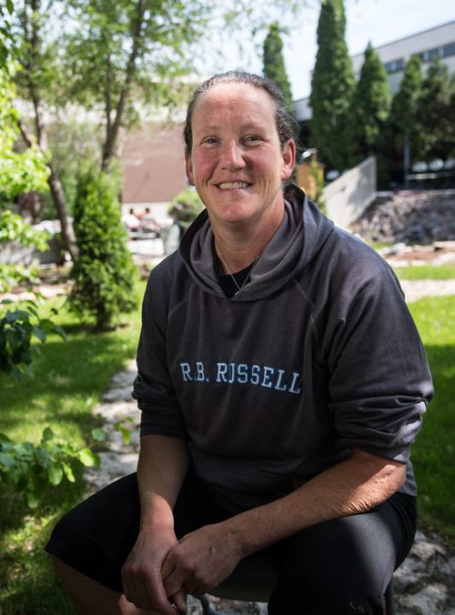 MIKE DEAL / WINNIPEG FREE PRESS Lisa Fraser a teacher at R. B. Russell School grew up in affluence - her dad Jack owned Federal Industries - and she started teaching at Balmoral Hall but chose later to switch to the public school in the north end. 160609 - Thursday, June 09, 2016