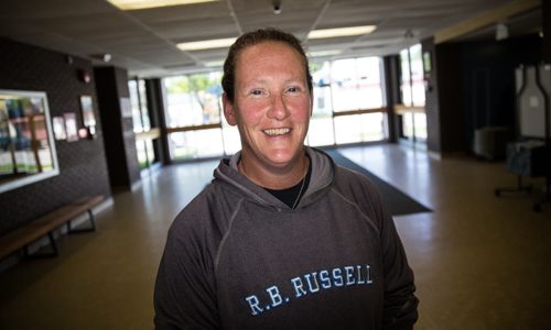 MIKE DEAL / WINNIPEG FREE PRESS Lisa Fraser a teacher at R. B. Russell School grew up in affluence - her dad Jack owned Federal Industries - and she started teaching at Balmoral Hall but chose later to switch to the public school in the north end. 160609 - Thursday, June 09, 2016