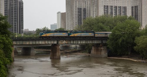 MIKE DEAL / WINNIPEG FREE PRESS A Via Rail train leaves the station in Winnipeg headed for Churchill, Manitoba. The 48-hour trip may be cut short once they reach The Pas as unionized Via Rail employees may go on strike less than 12 hours into the trip. 160612 - Sunday, June 12, 2016