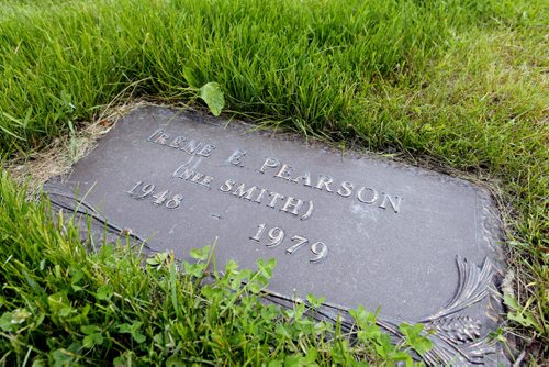 BORIS MINKEVICH / WINNIPEG FREE PRESS Irene Emily Pearson is buried in Garry Memorial Park (Thomson in the Park) on McGillvary.  June 14, 2016.
