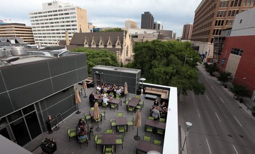 PHIL HOSSACK / WINNIPEG FREE PRESS -   The Met Rooftop patio - This is for an Intersection piece on rooftop patios all over town... The Met was recently named one of the country's Top 12 rooftop patios by the Food NetworkSee Dave Sanderson's story. June 14, 2016
