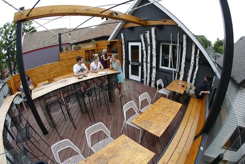 JOHN WOODS / WINNIPEG FREE PRESS Roof top patio at The Roost photographed for an Intersection featureTuesday, June 14, 2016.
