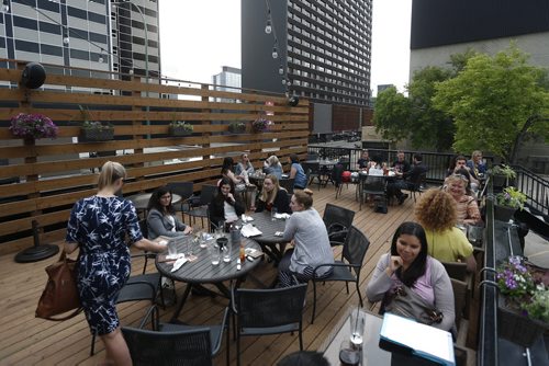 JOHN WOODS / WINNIPEG FREE PRESS Roof top patio at La Roca photographed for an Intersection feature Tuesday, June 14, 2016.
