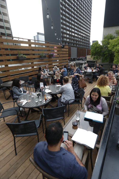 JOHN WOODS / WINNIPEG FREE PRESS Roof top patio at La Roca photographed for an Intersection feature Tuesday, June 14, 2016.