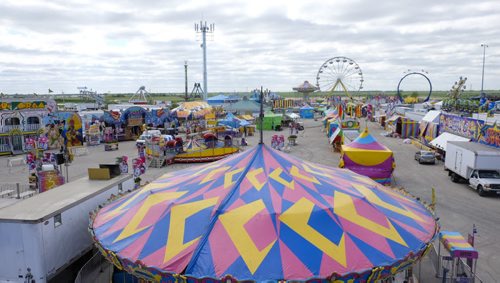 ZACHARY PRONG /  WINNIPEG FREE PRESS  The grounds of the Red River Ex, which runs from June 17 to June 26, 2016, the day before opening. June 16, 2016.