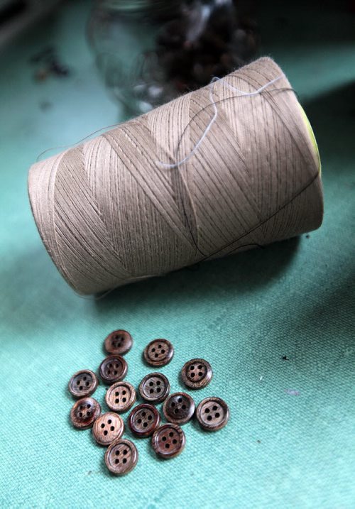 PHIL HOSSACK / WINNIPEG FREE PRESS -  THREADS -  Buttons and thread for Andrew Doerksen's handmade shirts. See Connie Tamamoto's story. June 16, 2016