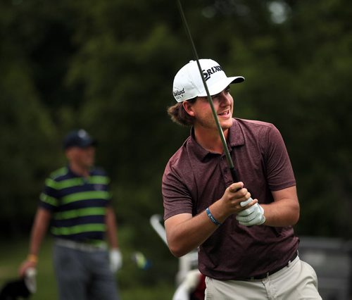 PHIL HOSSACK / WINNIPEG FREE PRESS -  PLAYERS CUP - Aaron Cockerill  winds up to drive of the 6th at Niakwa Country Club Friday morning. See Tim Campbell's story. June 17, 2016